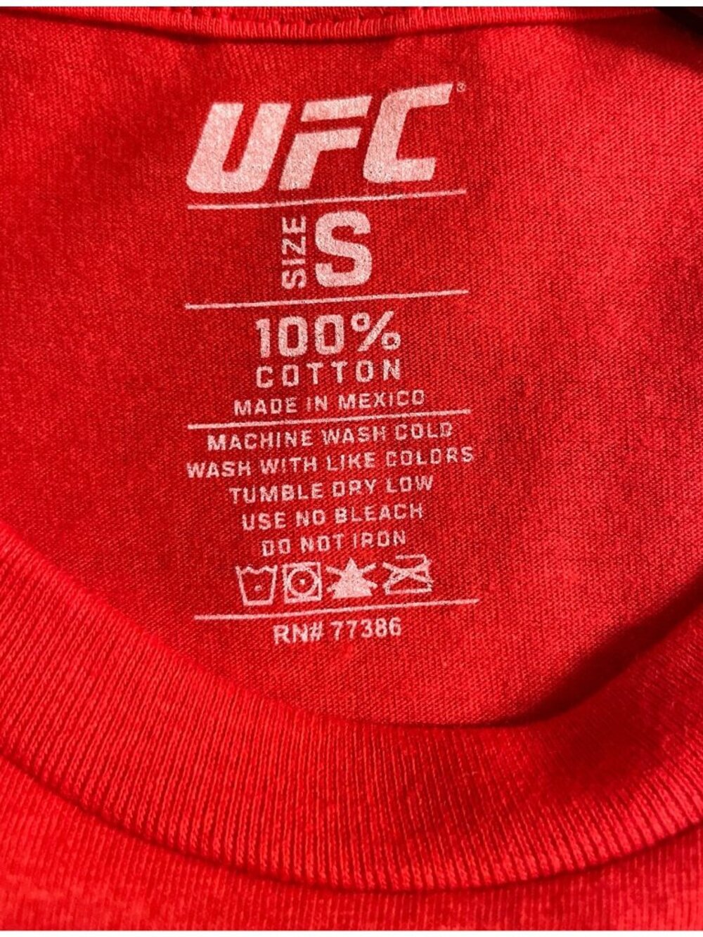 Ultimate Fighting Championship UFC Red Short Sleeve Graphic T-shirt Mens Size S - Picture 6 of 8